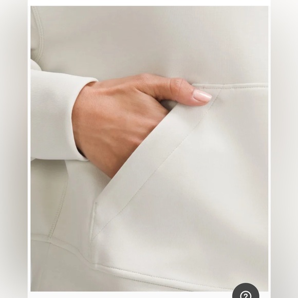 LULULEMON Softstreme Hoodie SQUARE DOT SIZE 2 women’s bone white - Picture 3 of 8